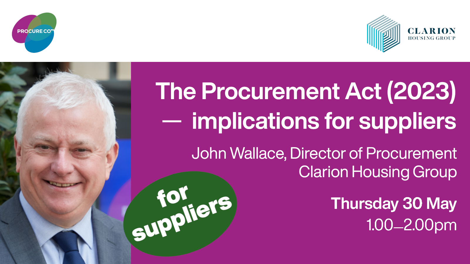 John Wallace on 'The Procurement Act (2023) – implications for suppliers
