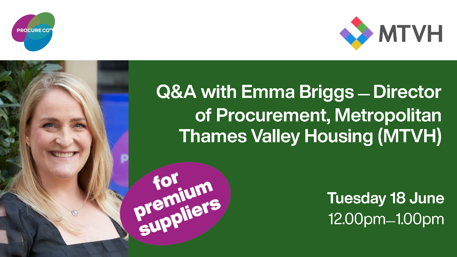 Q&A with Emma Briggs, Director of Procurement, Metropolitan Thames Valley Housing (MTVH)