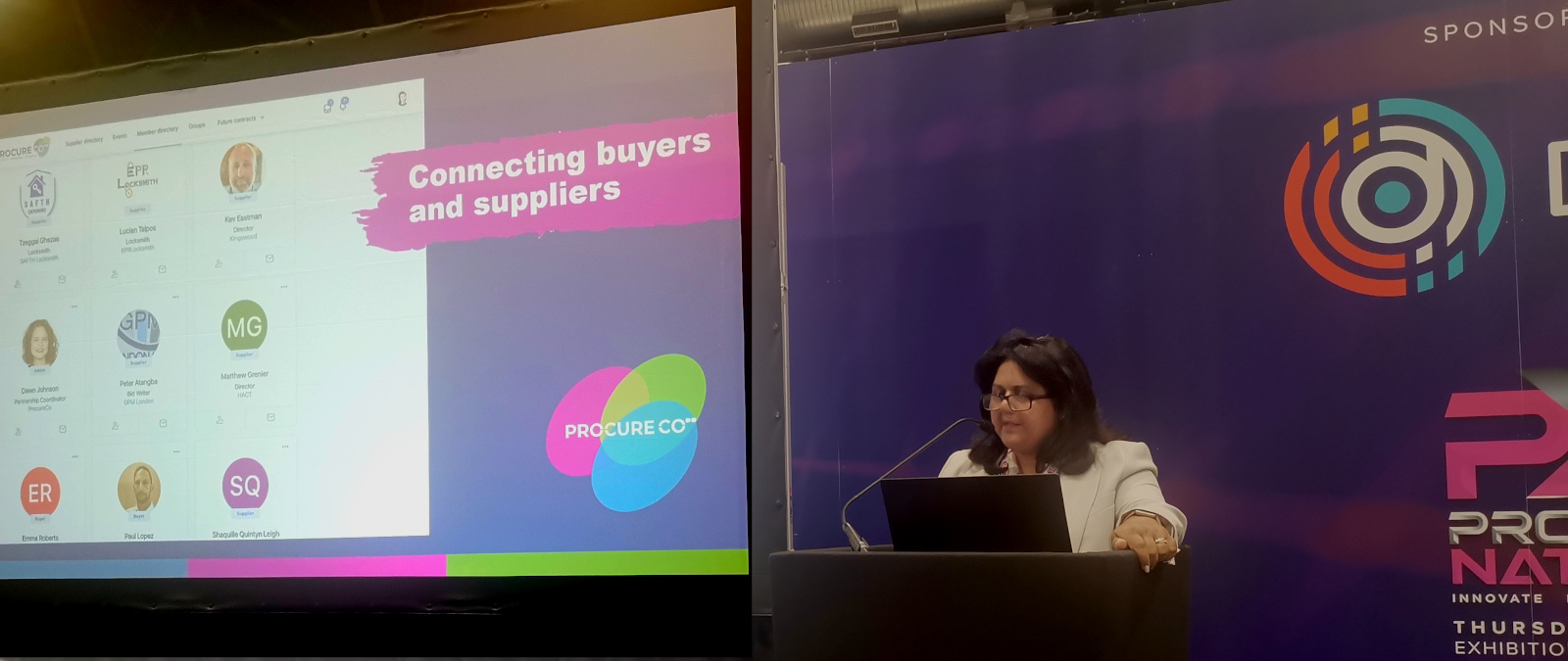 ProcureaCo Founder / Director Moira Skinner speaks at Procurex National 2024 in Liverpool