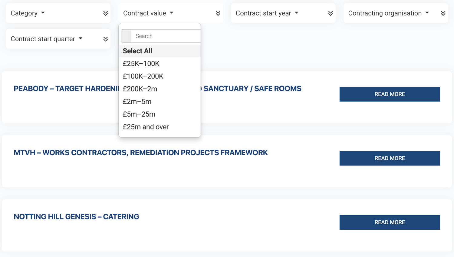 ProcureCo Future Contracts Finder